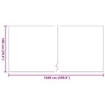 Tonte d'herbe synthétique vidaXL Noir 1x15 m 40 mm