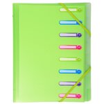 Trieur 3 rabats 8 comp PP Chromaline ,couleurs assorties EXACOMPTA