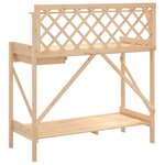 vidaXL Banc de rempotage avec treillis bois massif de sapin