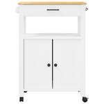 vidaXL Chariot de cuisine MONZA 60x40x90 cm bois massif de pin
