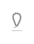 THIRARD - Chaîne acier cémenté zingué Loops  vélo  barrières  Ø 6mm  0.9m  gaine PVC