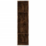 vidaXL Bibliothèque/Meuble TV Chêne fumé 36x30x143cm Bois d'ingénierie