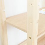 Bureau enfant cabane STOLLY bois blanc