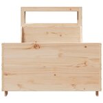 vidaXL Cadre de lit sans matelas 100x200 cm bois massif de pin