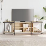 vidaXL Meuble TV chêne sonoma 153x37x50 cm bois d'ingénierie