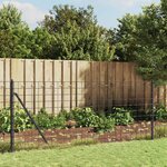 vidaXL Clôture en treillis métallique anthracite 1 1x25 m