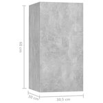 vidaXL Ensemble de meubles TV 10 Pièces Gris béton Bois d'ingénierie