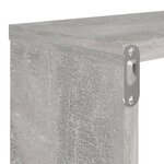 vidaXL Étagères cube murales 2 Pièces gris béton bois d'ingénierie