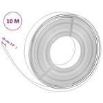 vidaXL Bordures de jardin 2 Pièces noir 10 m 10 cm polyéthylène