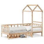 vidaXL Lit de jour avec toit 80x200 cm bois de pin massif