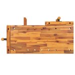 vidaXL Établi avec étaux 92x48x83 cm Bois massif d'acacia