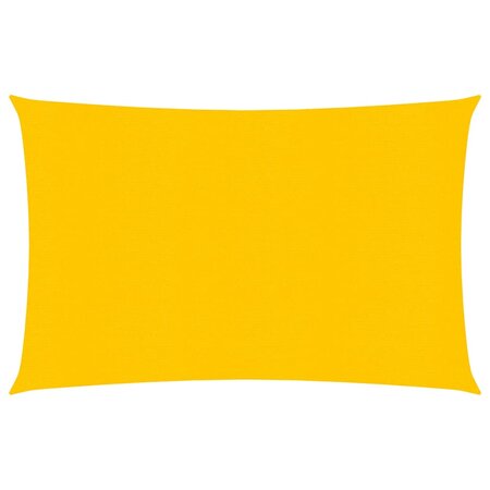 vidaXL Voile d'ombrage 160 g/m² Jaune 3x4 m PEHD