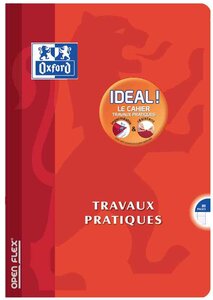 Cahier travaux pratiques OPENFLEX piqûre 40 p Seyès+40 p unies 24x32 OXFORD