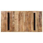 vidaXL Table de salle à manger 180x90x76 cm Bois de manguier brut