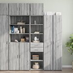 vidaXL Armoire de rangement mince sonoma gris 45x42 5x225 cm