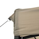vidaXL Tente de réception pliable escamotable taupe 440x292x315 cm