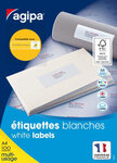 1800 Étiquettes Multi-Usage Mtel 63.5X46.6