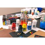 Marqueur Acrylique Setacolor Spécial Cuir Mat Satiné Extra Fine Bleu Glacé PÉBÉO