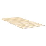 vidaXL Lattes de lit 90x200 cm bois de pin massif
