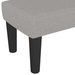 vidaXL Banc Gris clair 100x30x30 cm Tissu