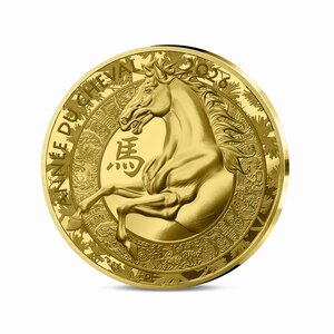Année du cheval Monnaie de 50€ 1/4 Oz Or