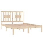 vidaXL Cadre de lit Bois de pin massif 120x200 cm