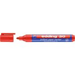 Marqueur Papier Encre Brillante 30 Rouge Pointe Ronde 1 5-3 mm x 6 EDDING