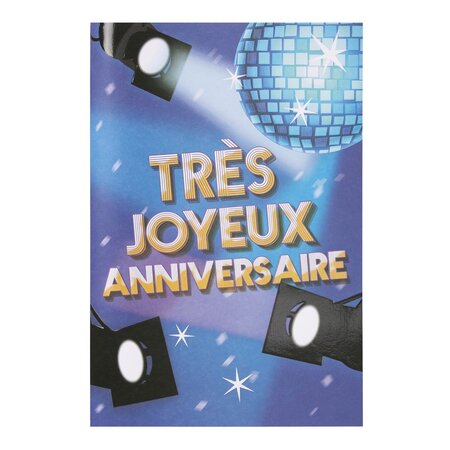 Carte musicale anniversaire party rock anthem - draeger paris