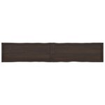 vidaXL Dessus de table bois massif traité bordure assortie