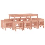 vidaXL Ensemble à manger de jardin 13 Pièces bois massif de Douglas