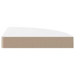 vidaXL Étagères d'angle flottantes 2Pièces blanc brillant 25x25x3 8cm MDF