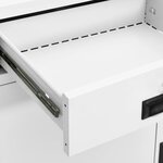 vidaXL Armoire de bureau Blanc 90x40x102 cm Acier