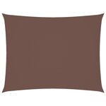 vidaXL Voile de parasol tissu oxford rectangulaire 5x6 m marron