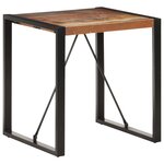 vidaXL Table à manger 70x70x75 cm Bois de récupération massif