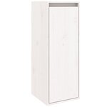 vidaXL Armoires murales 2 Pièces Blanc 30x30x80 cm Bois de pin massif
