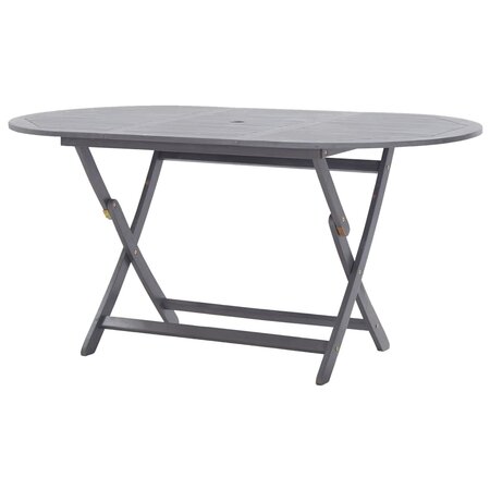 vidaXL Table de jardin pliable 160x85x75 cm Bois d'acacia massif