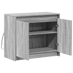 vidaXL Buffet avec LED sonoma gris 72x34x61 cm bois d'ingénierie