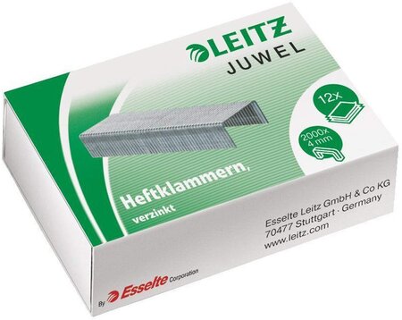 Boîte de 2000 Agrafes JUWEL Zingué 4 mm LEITZ