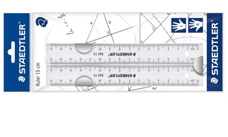 Kit de 2 Règles Plates Plastique 15 cm STAEDTLER