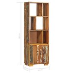 vidaXL Bibliothèque 60x35x180 cm Bois de récupération solide