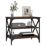 vidaXL Meuble TV Chêne marron 60x40x50 cm Bois d'ingénierie