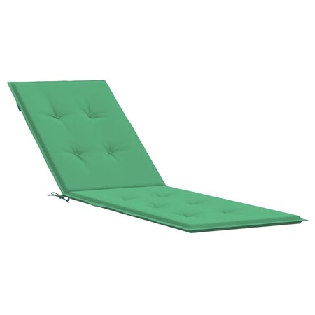 vidaXL Coussin de chaise de terrasse vert (75+105)x50x4 cm