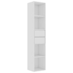 vidaXL Bibliothèque Blanc brillant 36x30x171 cm Bois d'ingénierie