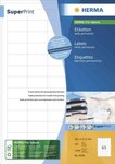 Etiquettes superprint, 70 x 29,7 mm, sans bord, blanc 6000 sur 200 f herma