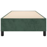 vidaXL Cadre de lit Vert foncé 100x200 cm Velours