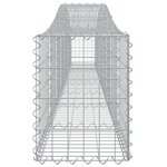 vidaXL Panier de gabions arqué 400x30x40/60 cm Fer galvanisé