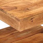 vidaXL Table basse 45x45x40 cm Bois d'acacia massif