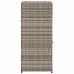 vidaXL Armoire de rangement de jardin gris 55x55x111 cm résine tressée