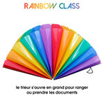 Trieur accordéon 12 positions - Format A4 - Rainbow Class