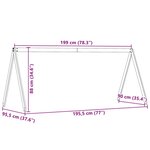 vidaXL Toit de lit pour enfants 199x95 5x88 cm bois de pin massif